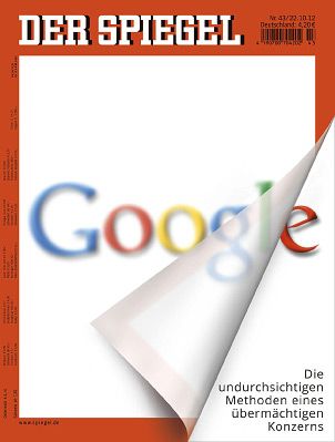 L'enquête du Spiegel du 18 novembre 2012 fait la démonstration du monopole planétaire de Google 