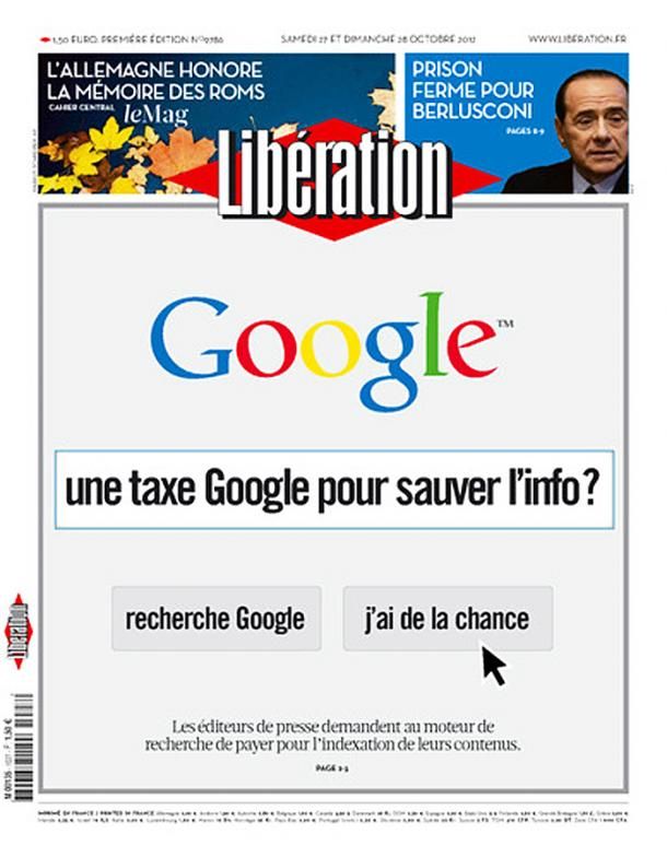 L'édition du samedi 27 octobre du quotidien Libération